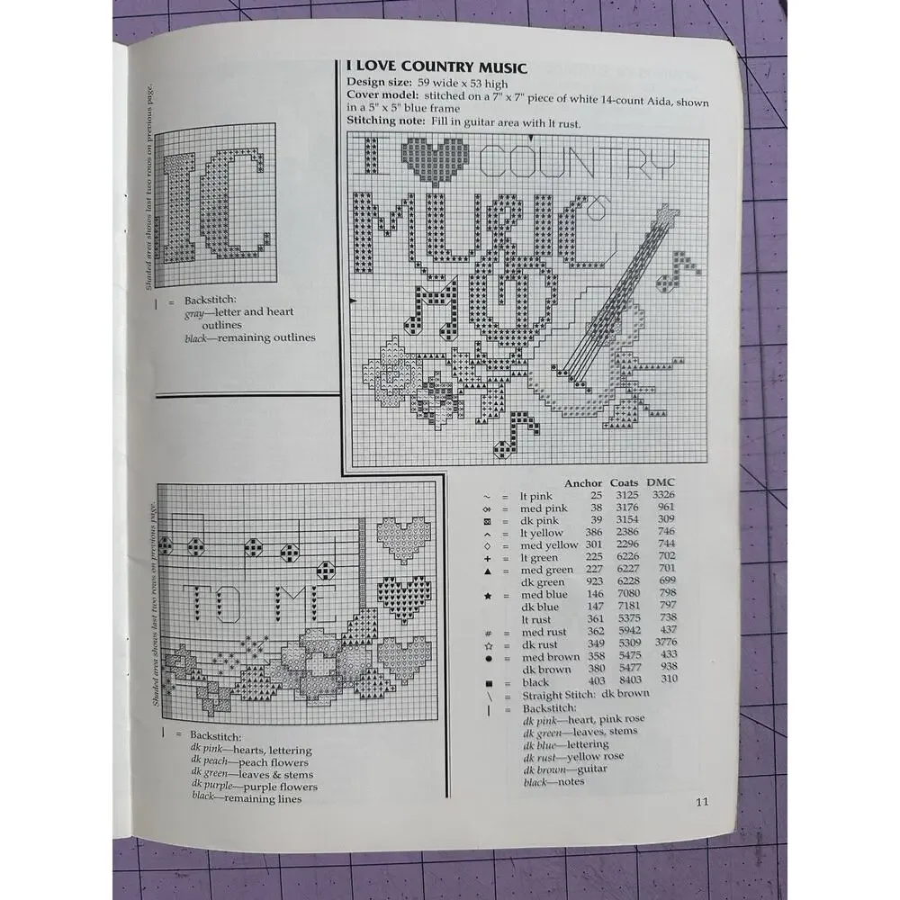 Music, Music, Music 1992 American School of Needlework Counted Cross Stitch 3594